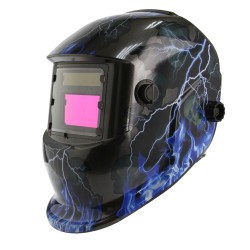 Maschera Casco Autoscurante da Saldatura | per MIG TIG MAG MMA | Campo Visivo 93x43 mm | Tempo di Reazione 5/30.000s | Regolabile